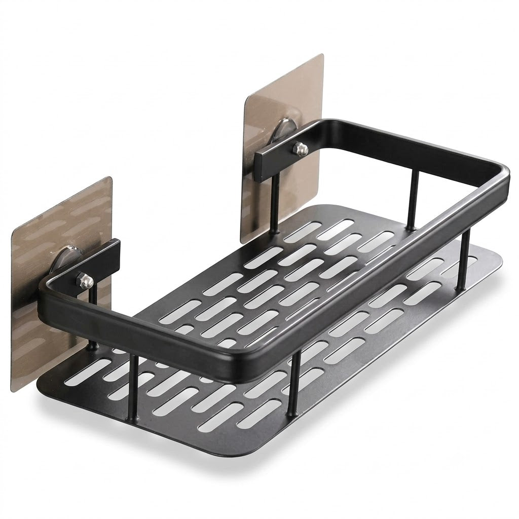Black Metal Bathroom Shelf