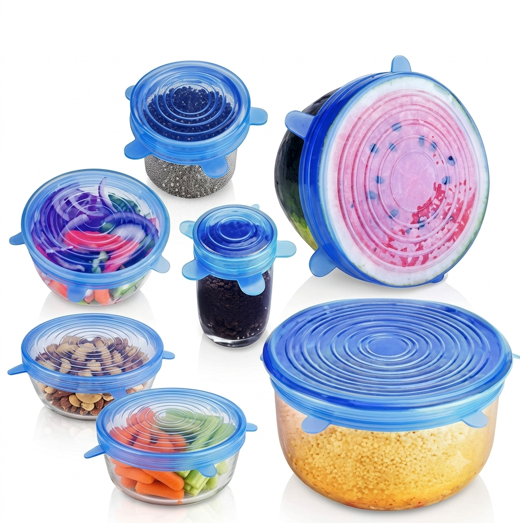 6 PCS Silicone Lid