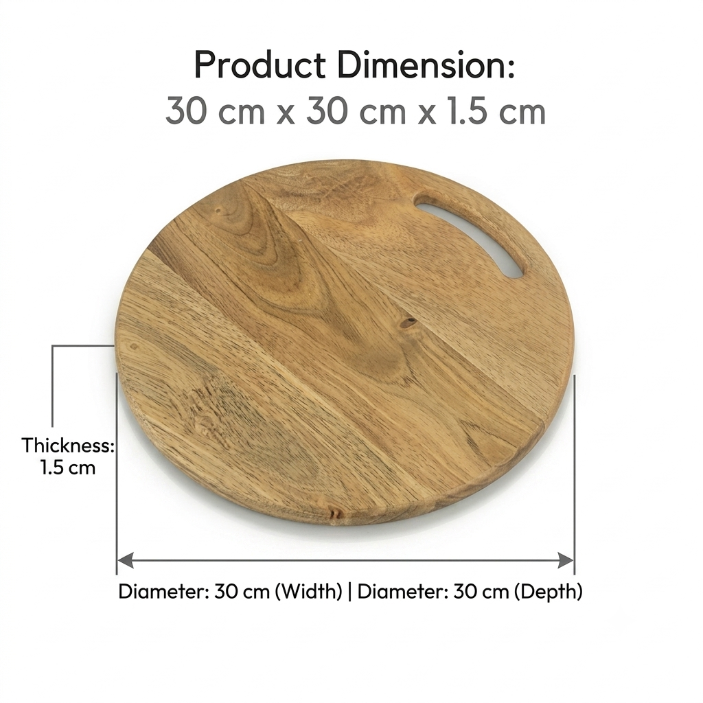 Round Vegetable Cutting Board