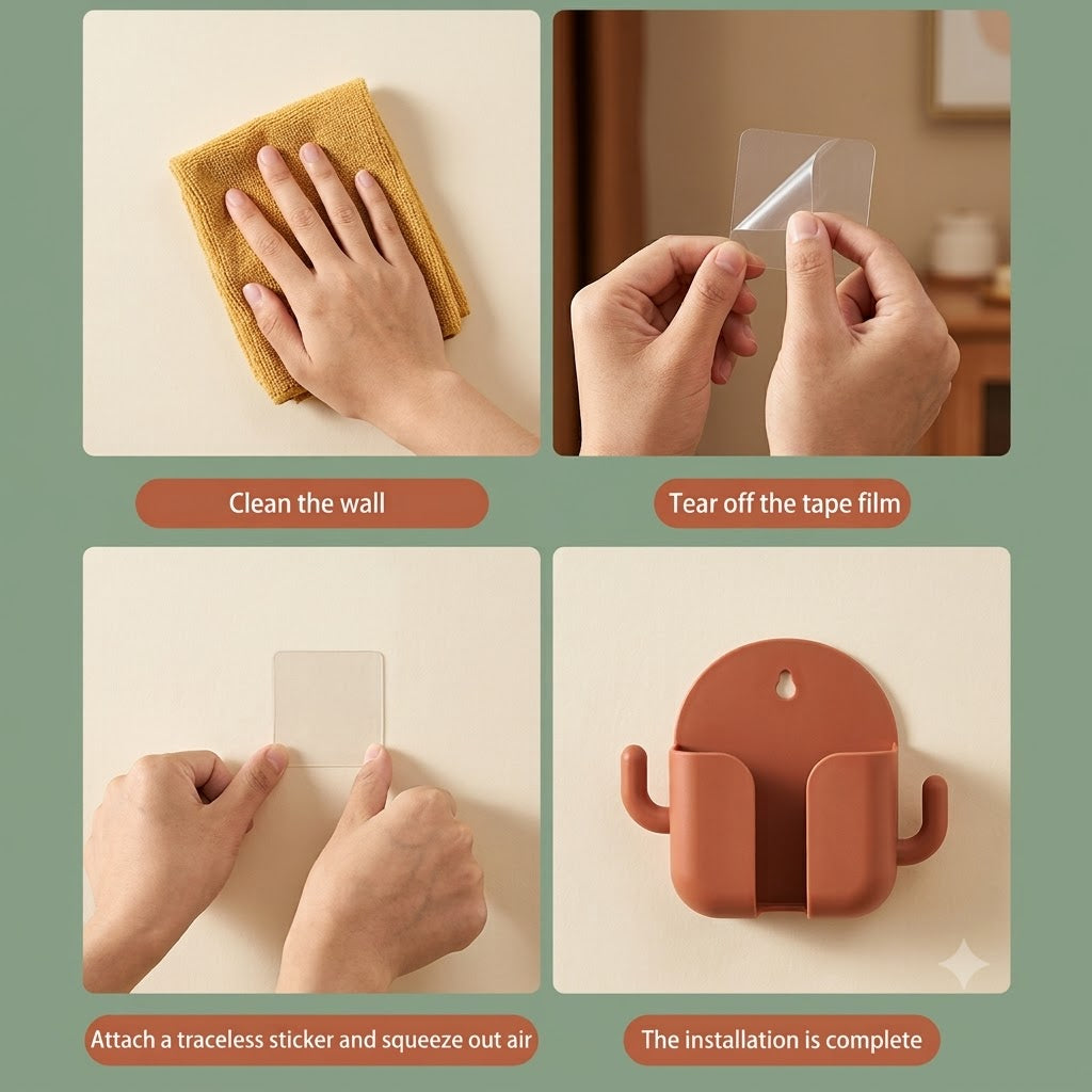 4pcs Wall Mount Holder Box