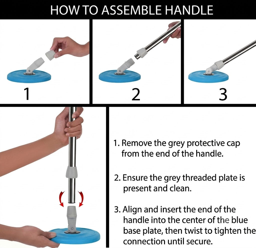 Rod Stick-with 360 Degree Rotating Mop