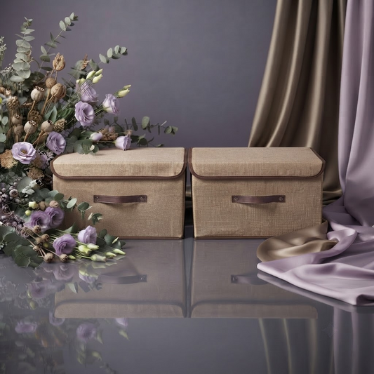 2 Large Storage Basket Bins