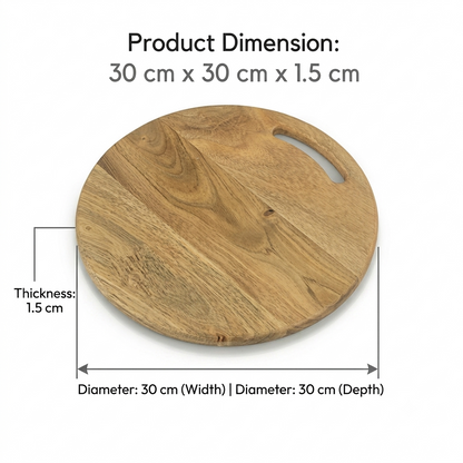 Round Vegetable Cutting Board